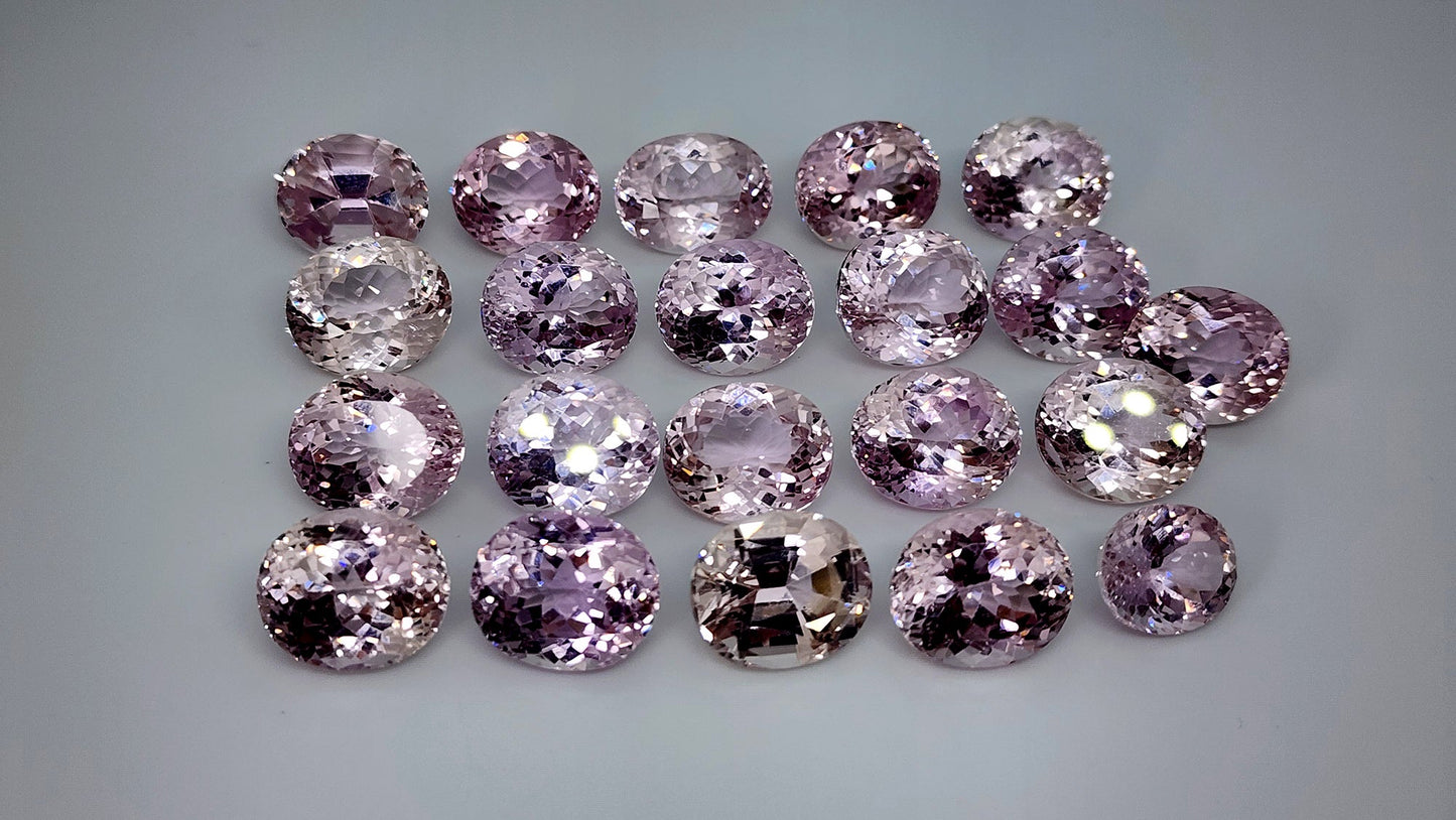 Natural calibrated Kunzite gemstone 06
