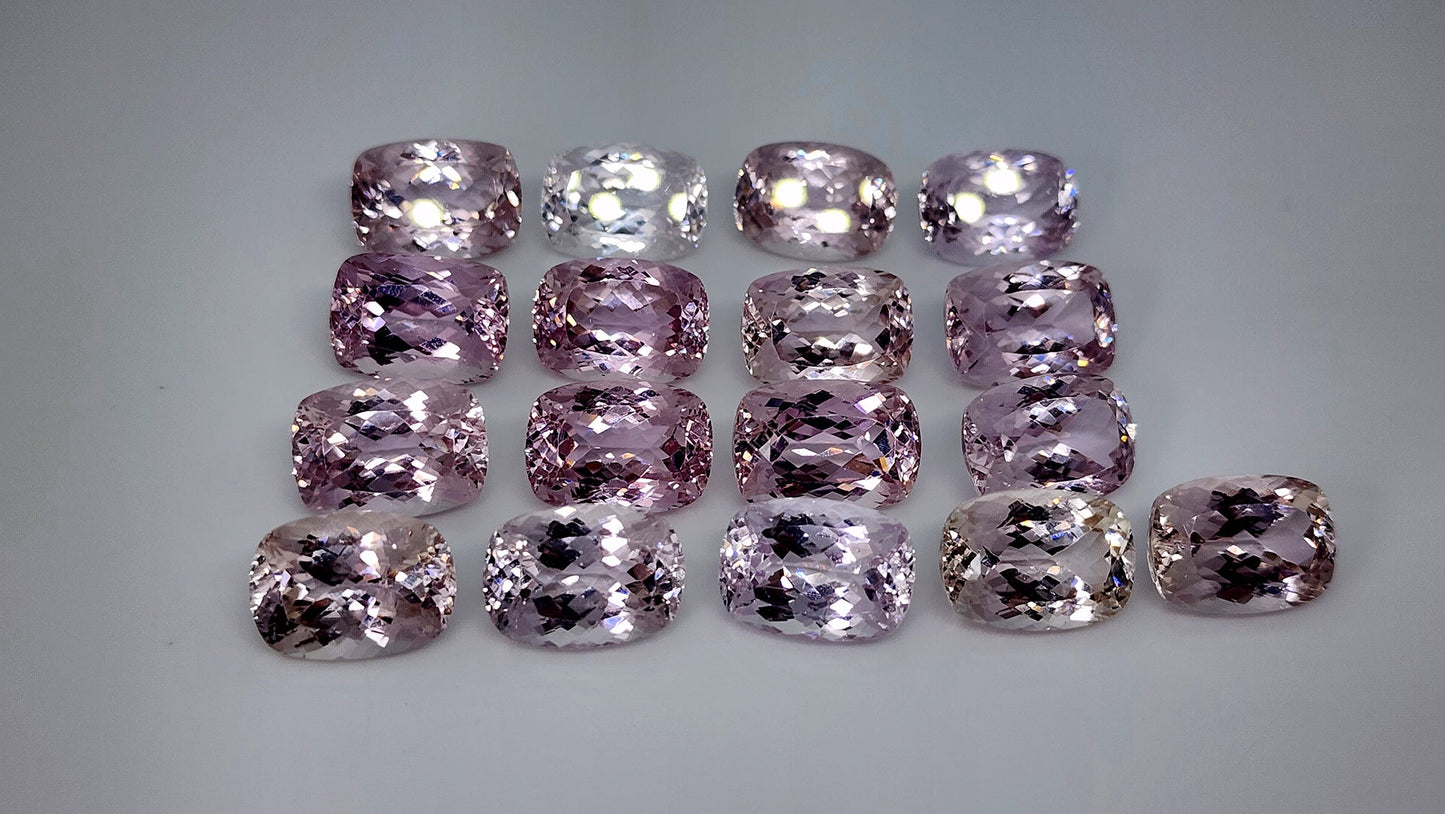 Natural calibrated Kunzite gemstone 07